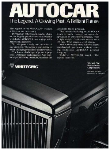 Autocar 1980 Volvo White